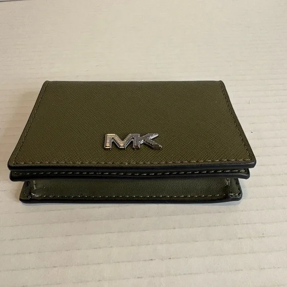 Michael Kors Rivington Saffiano Leather Billfold Wallet with Coin Pouch - Picture 4 of 5